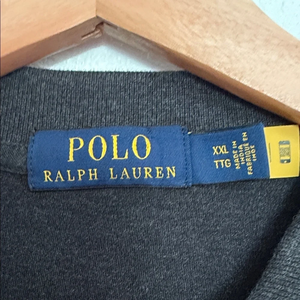 Polo by Ralph Lauren dark grey  Polo Shirt with cream Pony
